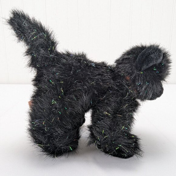 Russ Berrie Screech Black Cat Plush 6" Sparkly Stuffed Animal 100589 Halloween - Picture 5 of 10